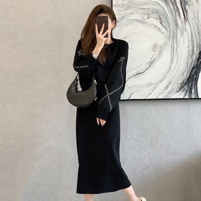 小香风套装裙女2025年秋冬新款法式高级质感时尚毛衣半身裙两件套