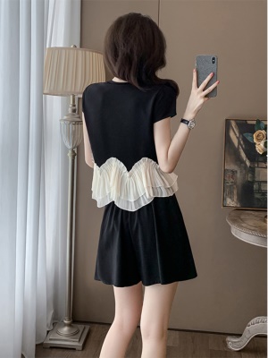 小香风时尚套装女夏季显瘦洋气穿搭小个子炸街休闲运动短裤两件套