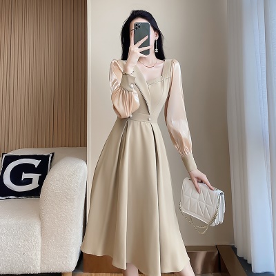 早秋法式连衣裙2025秋季新款女装高级感职业名媛气质高端轻奢裙子