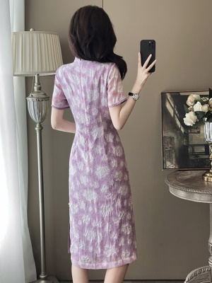 夏季新款显高显瘦优雅气质连衣裙