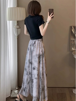 高级感新中式国风旗袍两件套半身裙时尚穿搭一整套装洋气裙子女夏