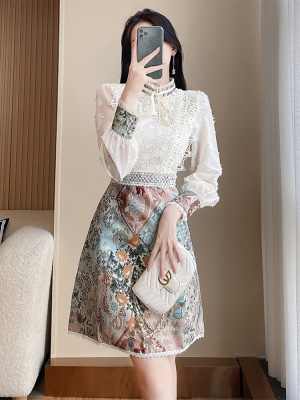 小香风夏季法式蕾丝连衣裙2025年夏装新款女装名媛气质女神范裙子