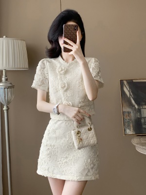 2025夏季新款国风时尚套装裙女气质高级感穿搭一整套两件套小个子