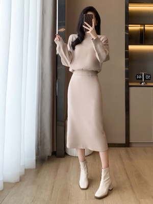 2025秋冬新款名媛气质针织小香风毛衣套装裙半身裙子两件套高级感