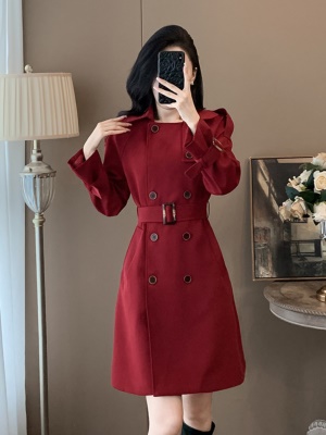 风衣外套女秋季中长款西装连衣裙2025新款高级感休闲时尚气质大衣