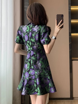 新中式国风旗袍连衣裙2025新款夏季高级感减龄气质显瘦裙子小个子