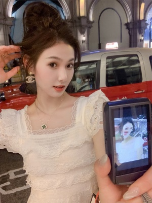 [限时折扣] 温柔风连衣裙女夏季2025年新款森系减龄飞飞袖长裙子