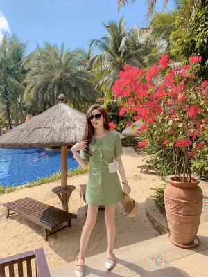 小香风连衣裙女2025春季新款名媛流苏裙气质高端裙子