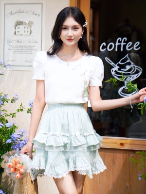 ATAR新中式国风盘扣短袖T恤女2025夏季新款复古气质显瘦拼接衬衫